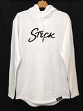 White Stick Hoodie - Front Silicone Logo