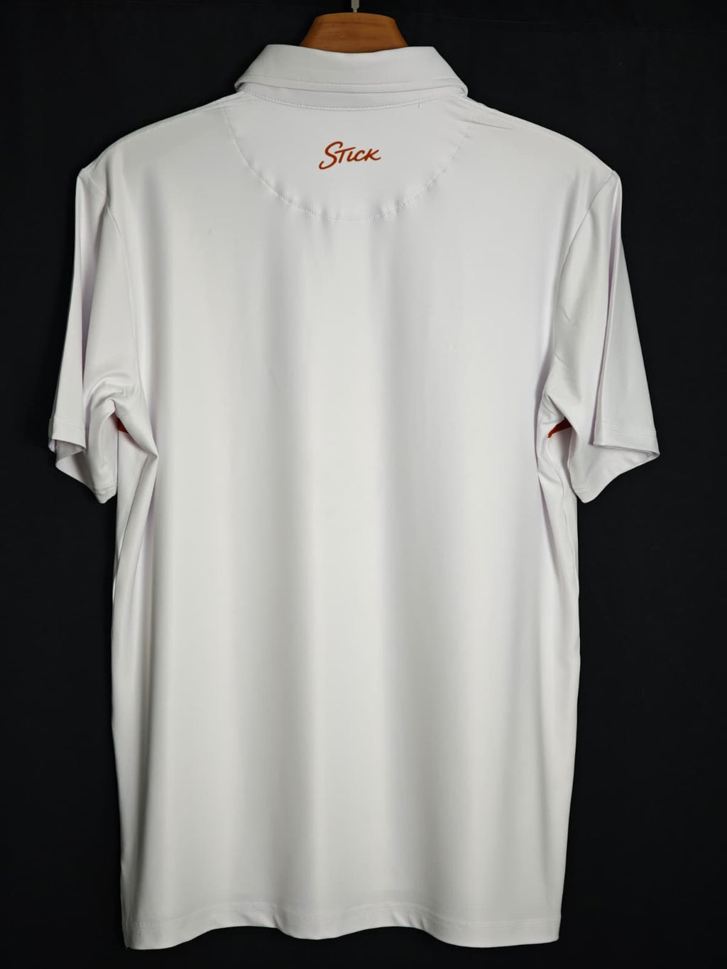 White with Orange Stripe Polo