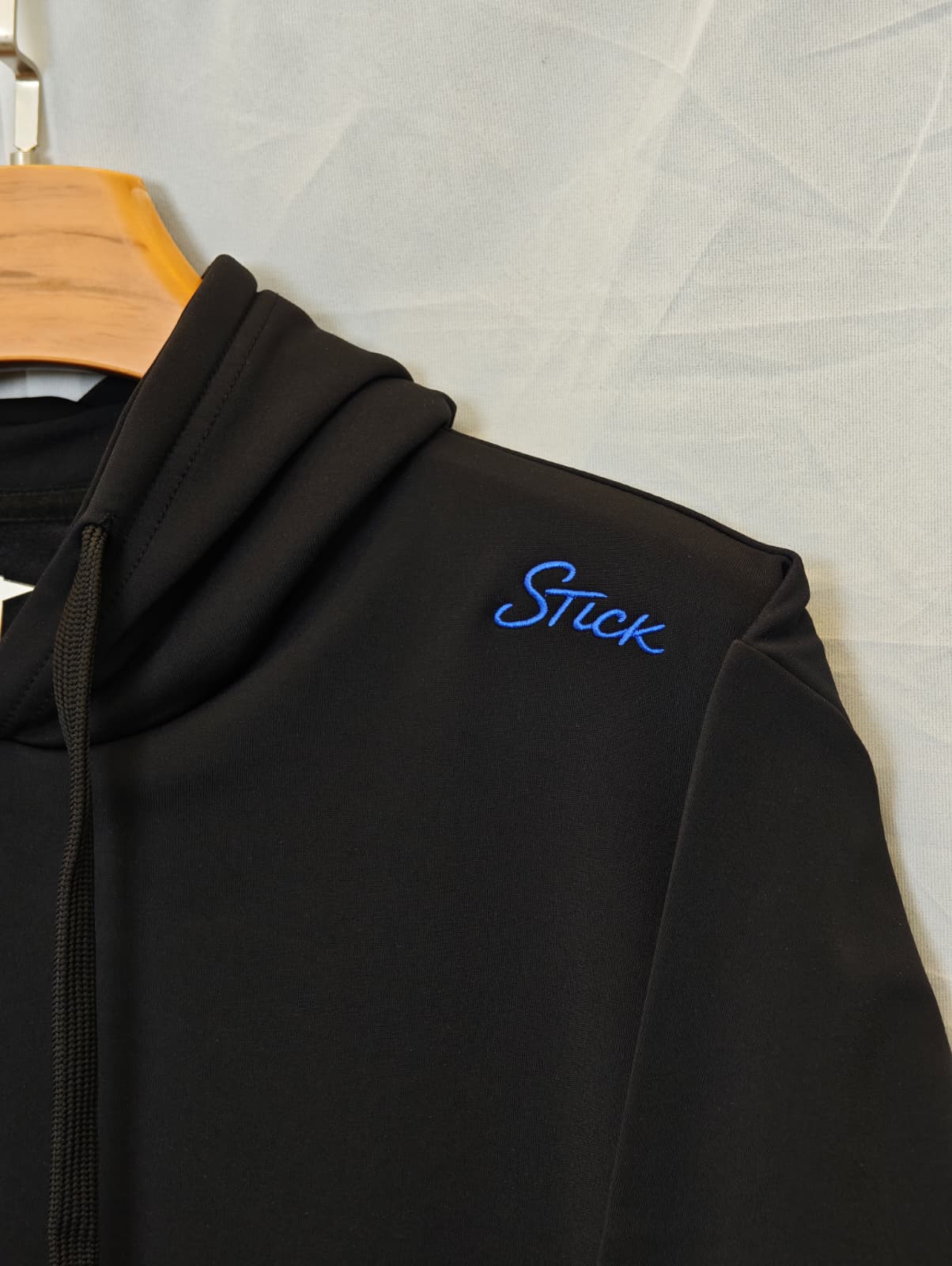 Black Stick Hoodie - Shoulder Logo