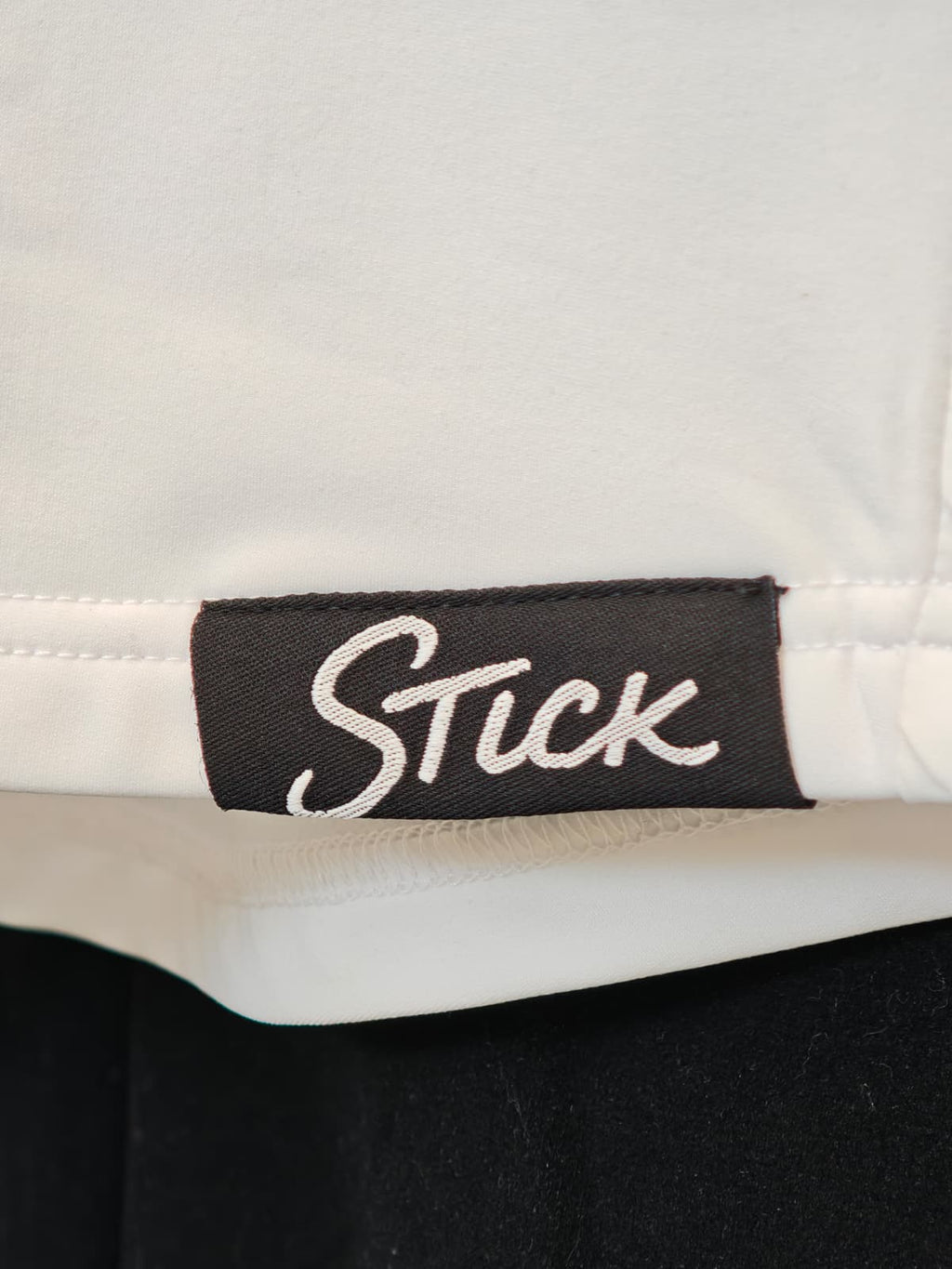 White Stick Hoodie - Shoulder Logo