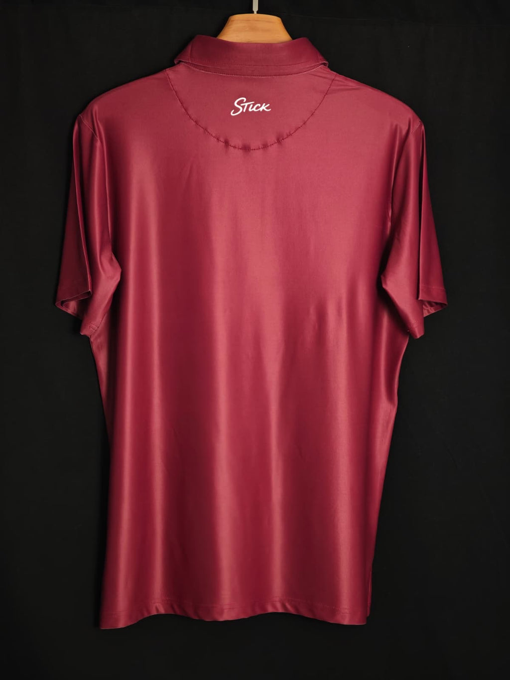 Maroon Stripe Polo