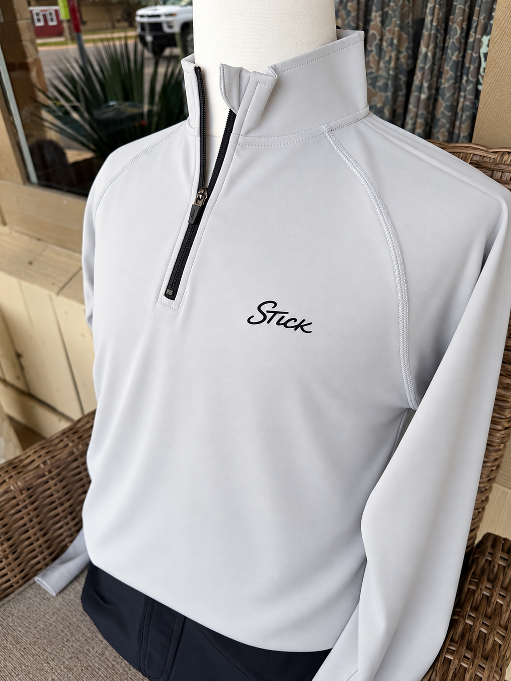 Heather Grey Quarter Zip