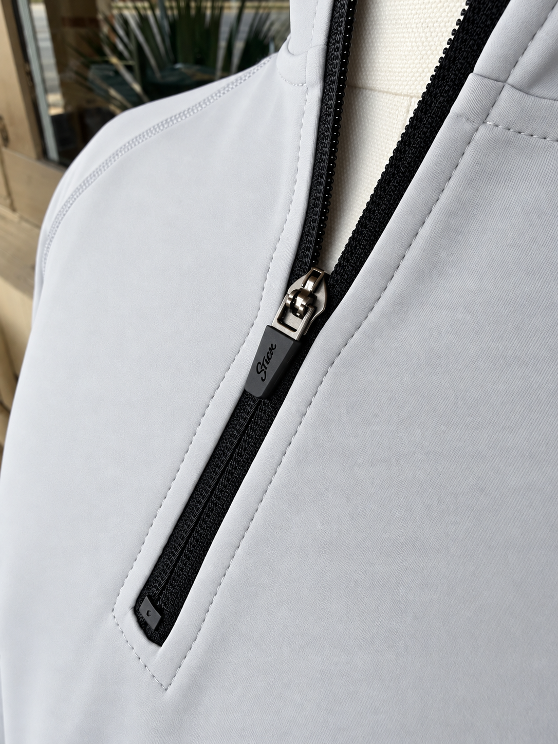 Heather Grey Quarter Zip